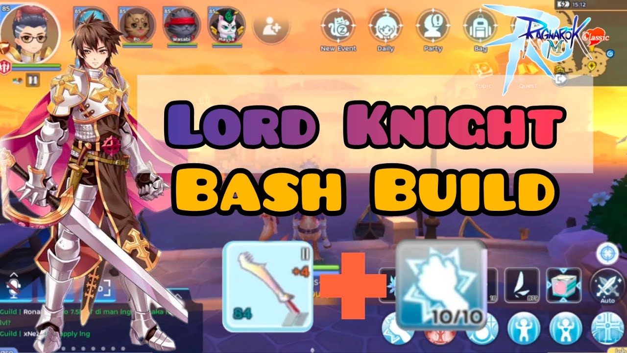 LORD KNIGHT BASH BUILD COMPLETE GUIDE | Ragnarok M: Classic