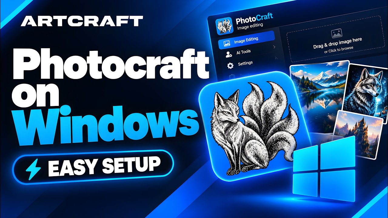 How to Install PhotoCraft on Windows in 3 Minutes (Free & Open Source)