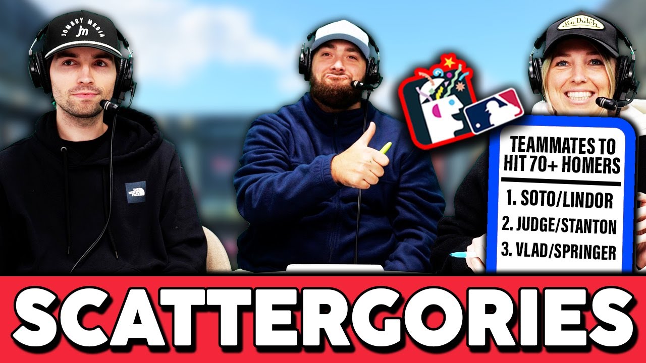Naming MLB teammates that hit a lot of home runs in 2025! (Scattergories DUOs)