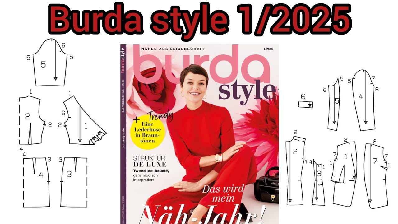 تعرفي علي اتجاهات الموضة للعام الجديد ٢٠٢٥ مع أول عدد من burda style 1/2025😍