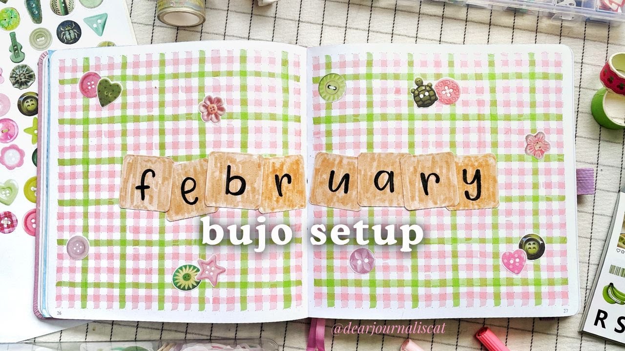 🧃🌺 Bullet Journal Setup 🌺🧃 February 2026