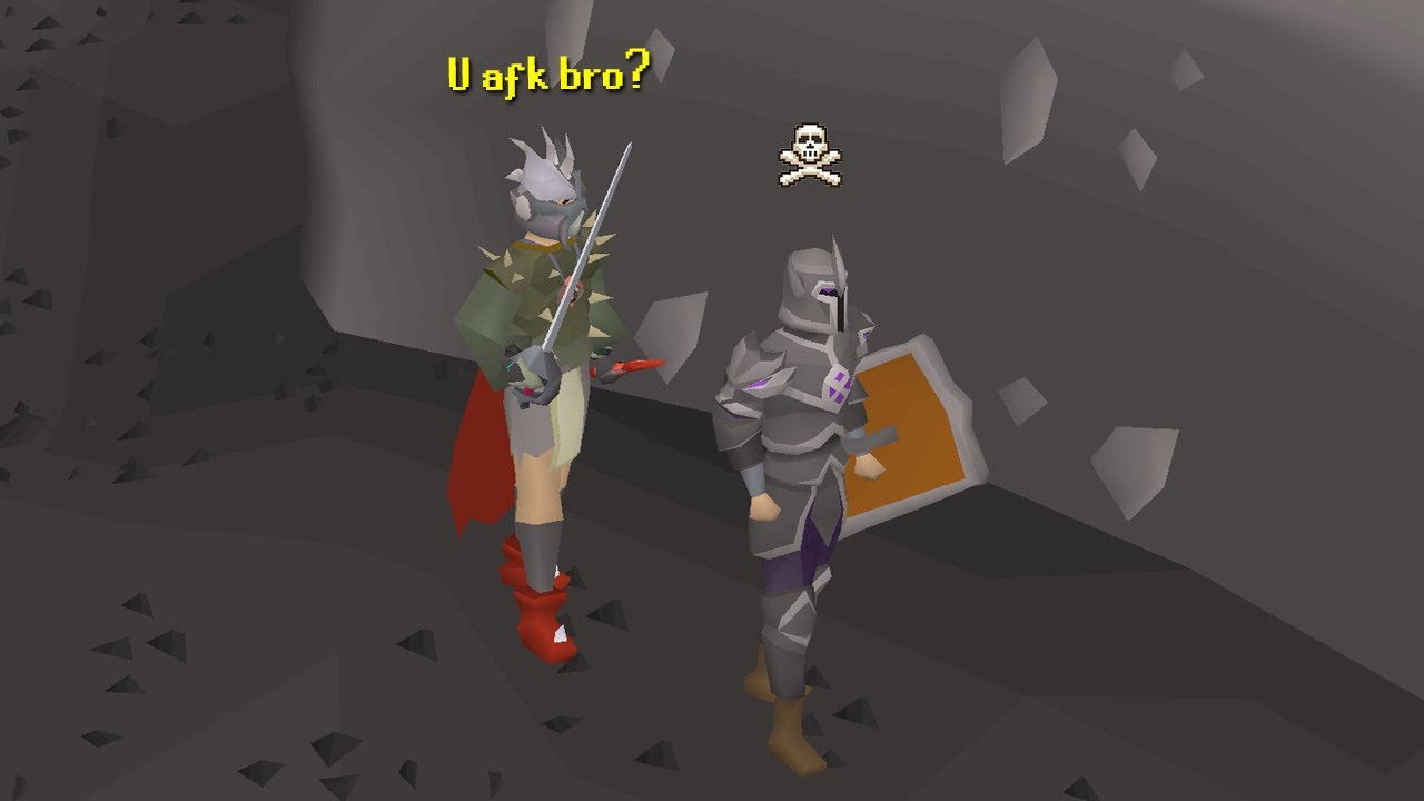 AFKing in Wilderness with full Torva (Players attack = they die)