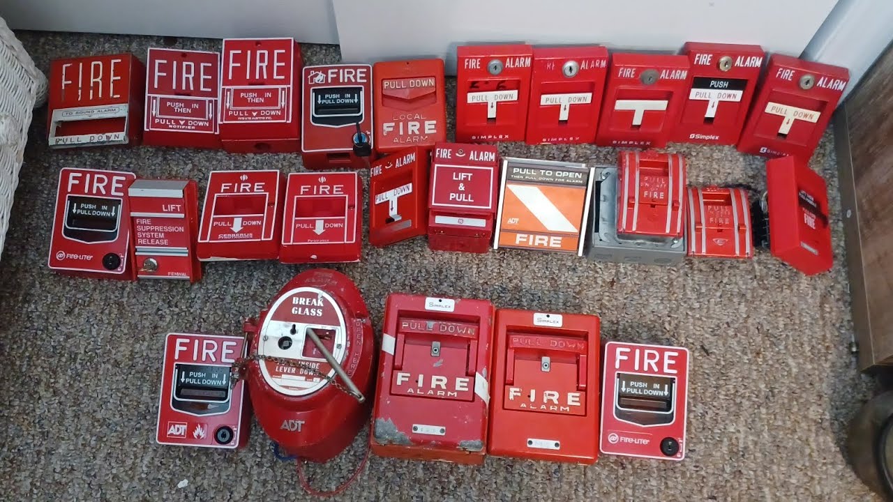 1K Subs! Pulling and Resting 25 Different Fire Alarm Pull Stations and Tutorial on How to Reset Them
