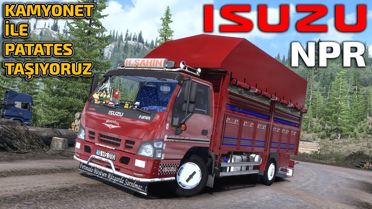 KAMYONET İLE PATATES TAŞIYORUZ // ISUZU NPR | ETS2 GRAND UTOPIA 1.49 !!