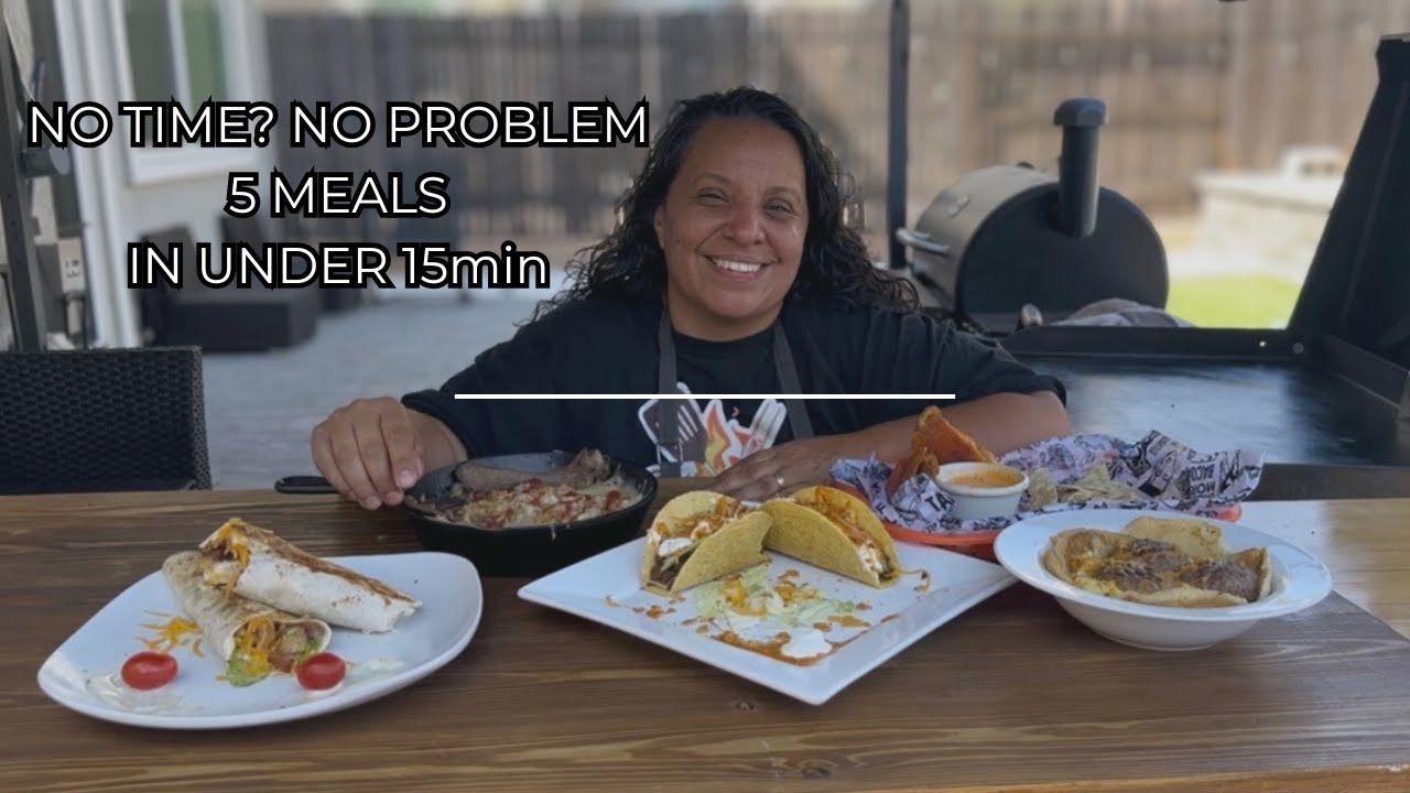Want QUICK and EASY Back to School Meals? Try This 15 Minute Blackstone Griddle Hack