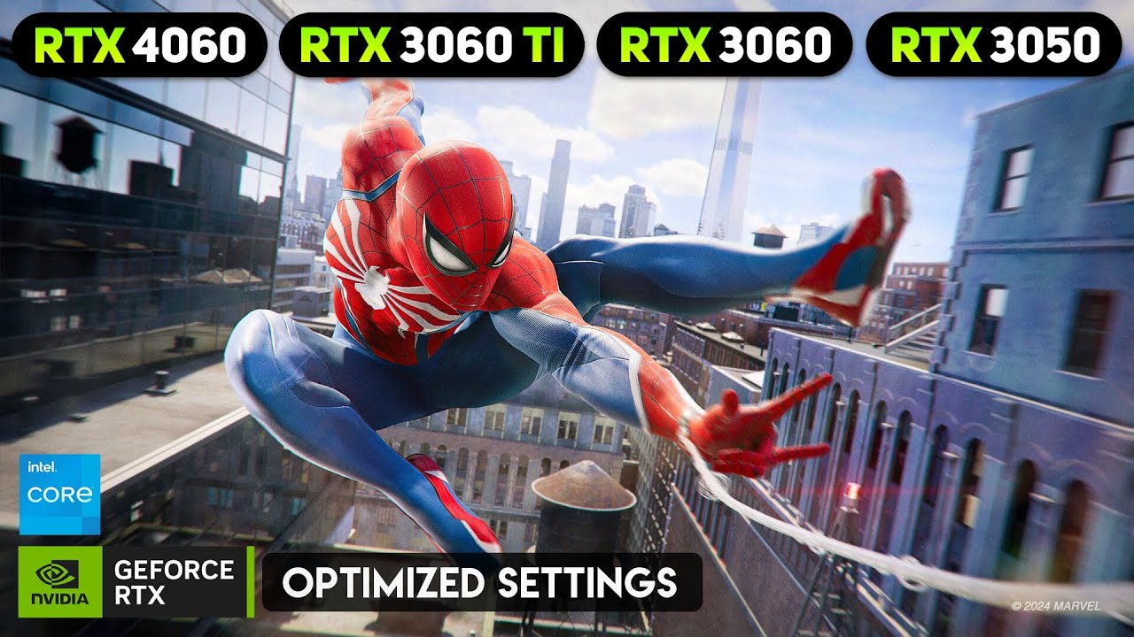 Marvel's Spider-Man 2 on RTX 4060 - RTX 3060 Ti - RTX 3060 - RTX 3050 - Optimized Settings!