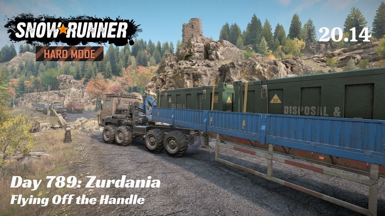 SnowRunner Hard Mode - R20 E14 - Flying Off the Handle