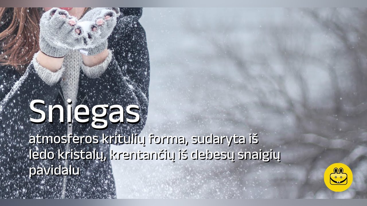 Apie sniegą ir snaiges