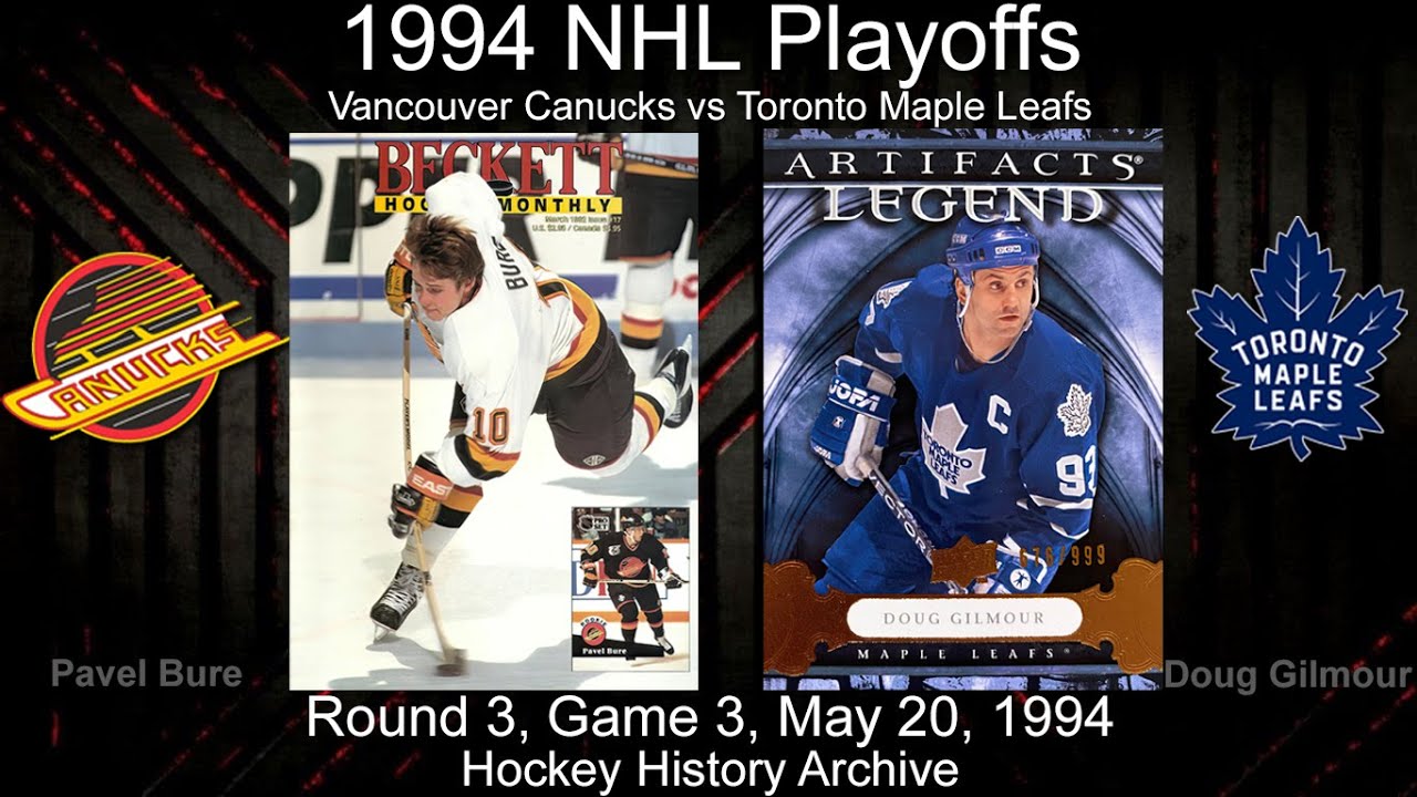 1994R3G3 Toronto Maple Leafs at Vancouver Canucks Game 3