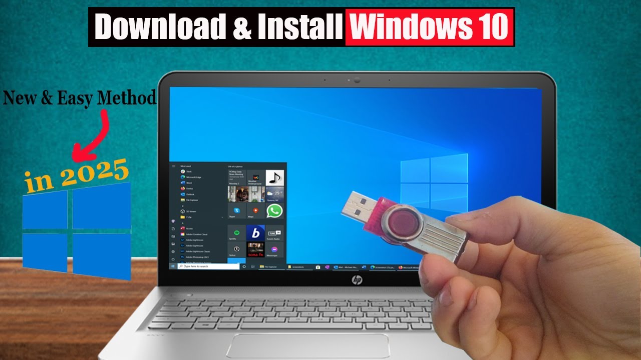 How to Install Windows 10 from USB ⚡ Windows 10 Installation Step by Step 2025