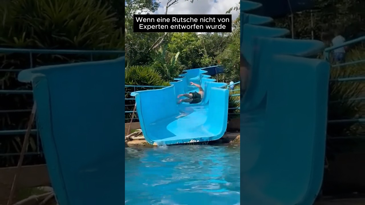 Wenn eine Rutsche nicht von Experten entworfen wurde🛝😂 #rutsche  #lustig  #wissen