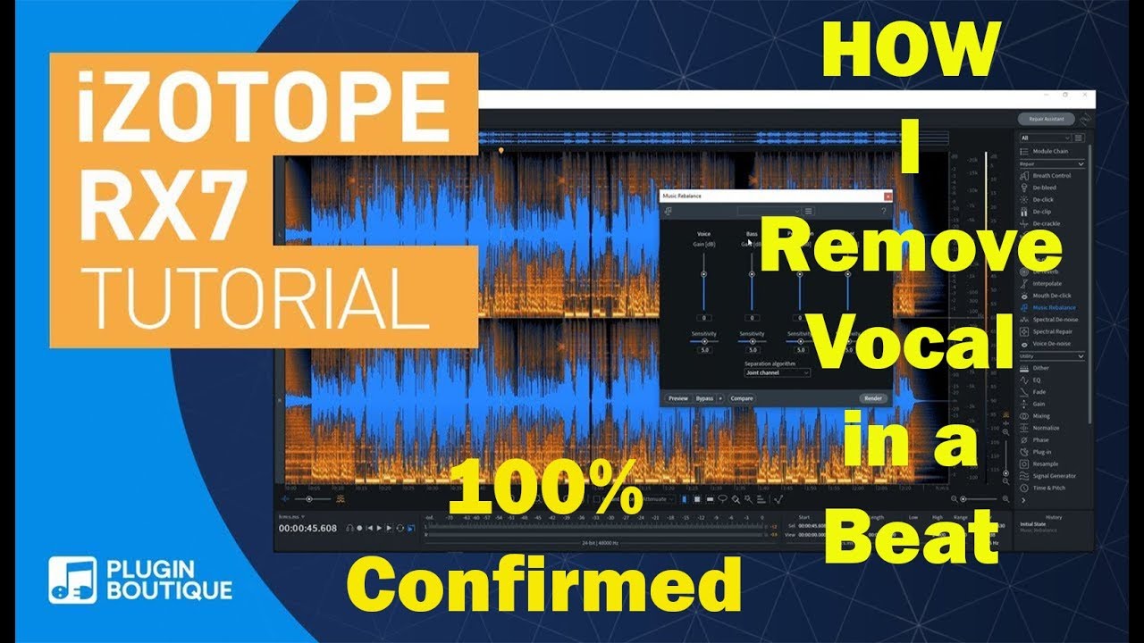 How to remove vocal from a beat 2019 (100% CONFIRMED) | Izotope RX 7|