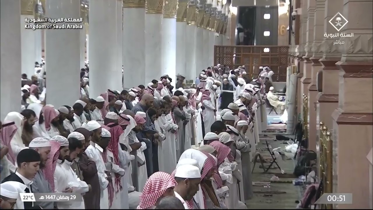 صلاة التهجد من #المسجد_النبوي_الشريف بـالمدينة المنورة ليلة 29 #رمضان 1447هـ