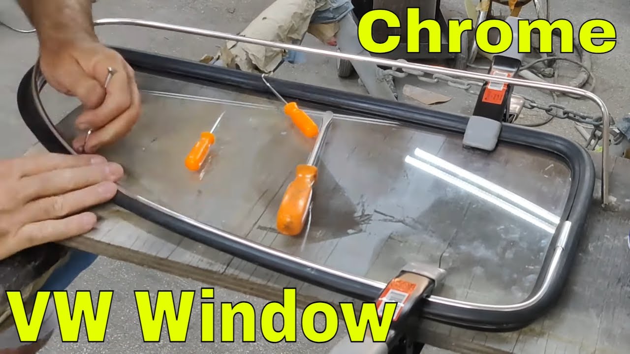 DELUXE VW BEETLE WINDOW Chrome install
