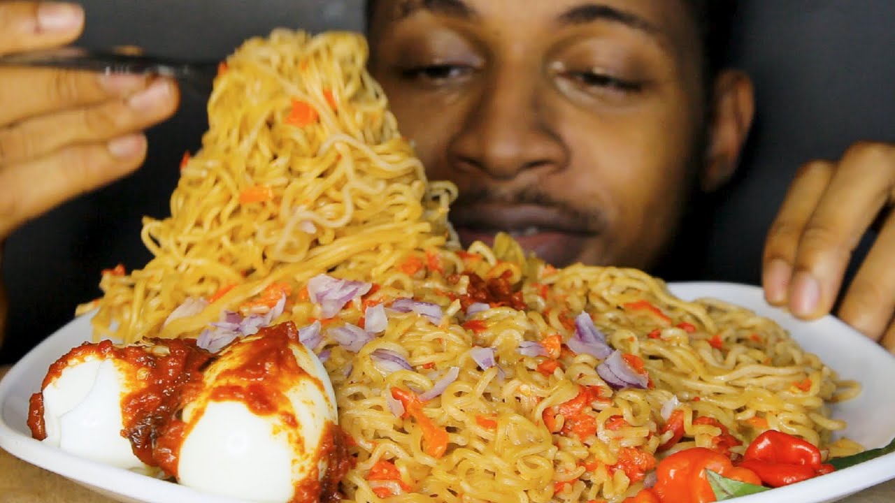 ASMR Mukbang Extremely Spicy Indomie Noodles | Speed Eating Challenge | Messy Eating