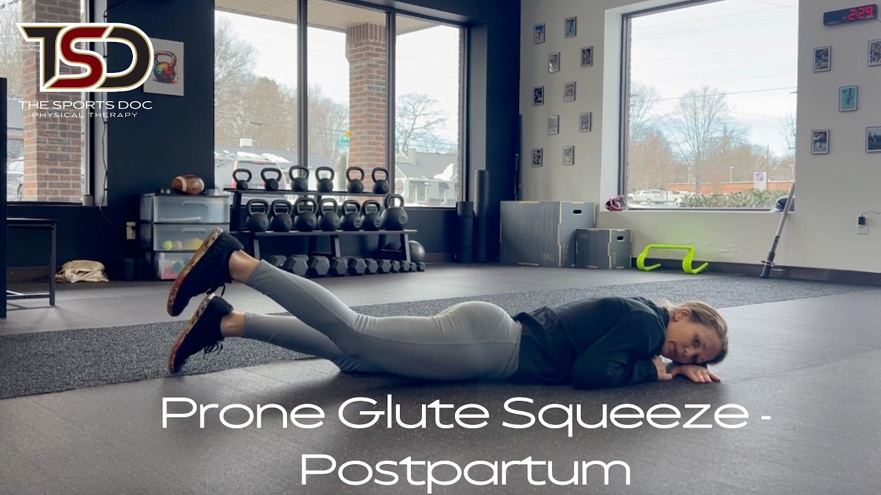 Prone Glute Squeeze - Postpartum