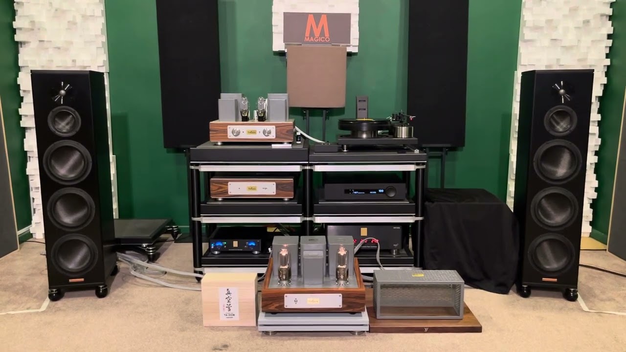 Singapore launch event of ThivanLabs Ultimate 300 preamp & 211 Power amp, pairing Magico A5 | demo 3