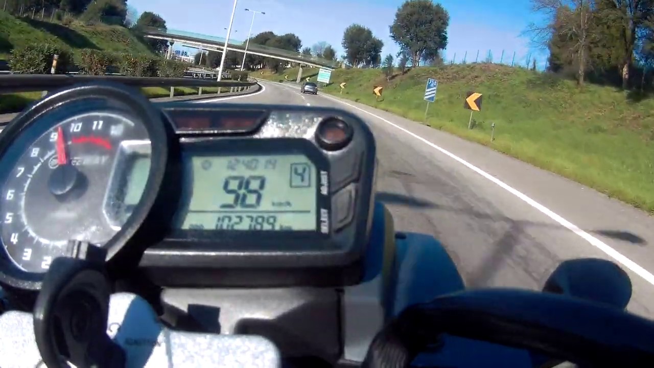 Keeway RKV 125 Top Speed at 10.000 RPM -  122Km/h !!!!!