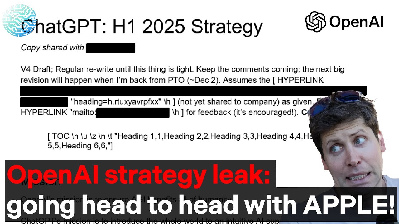 OpenAI vs Apple: Internal Document Reveals Risky Strategy!