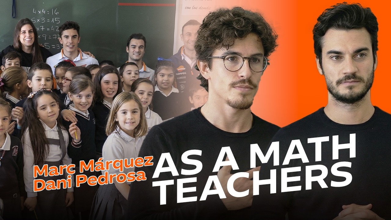 Marc Márquez and Dani Pedrosa as 'maths teachers'