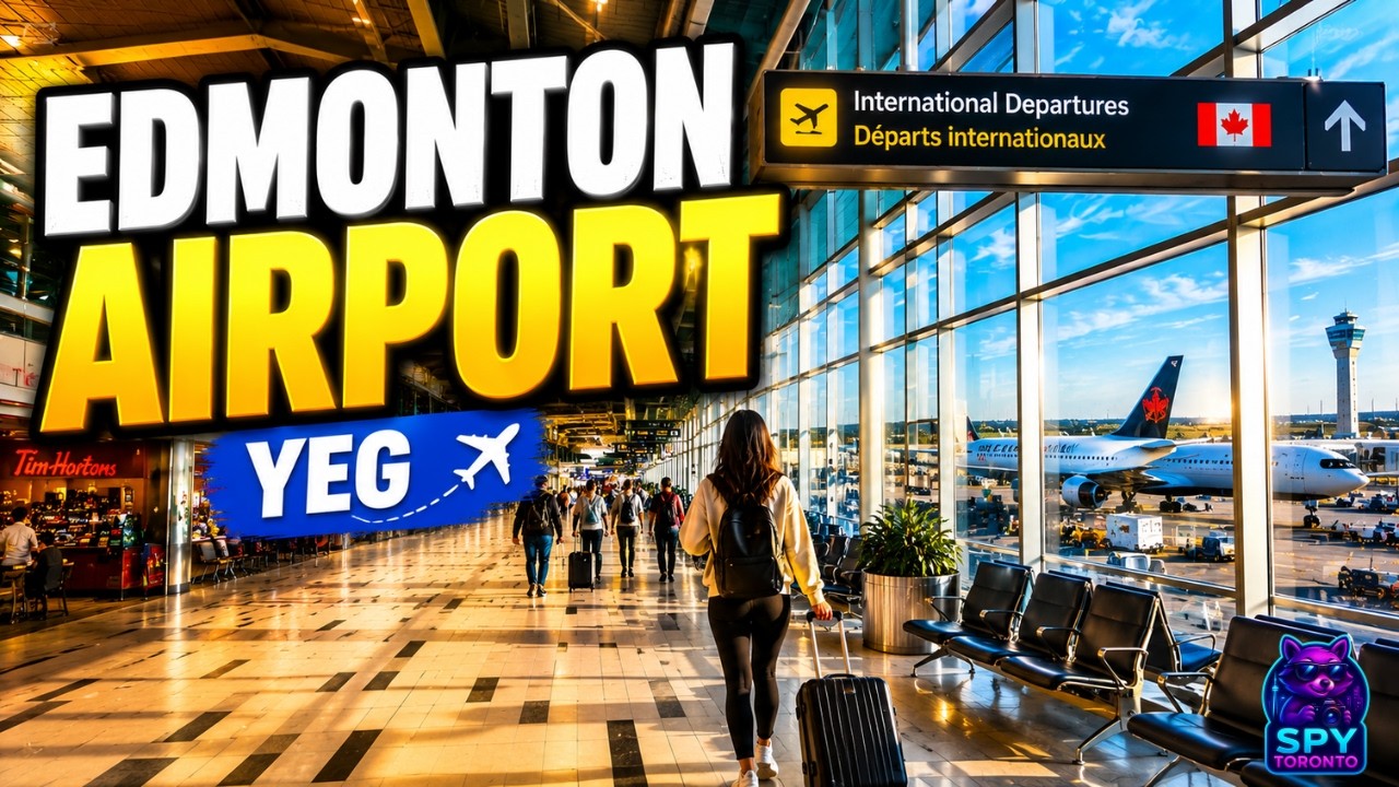 Full 4K Walking Tour of Edmonton International Airport Terminal (YEG) &ndash; Alberta Canada