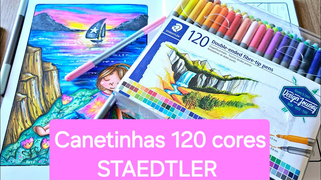 Canetinhas 120 cores STAEDTLER