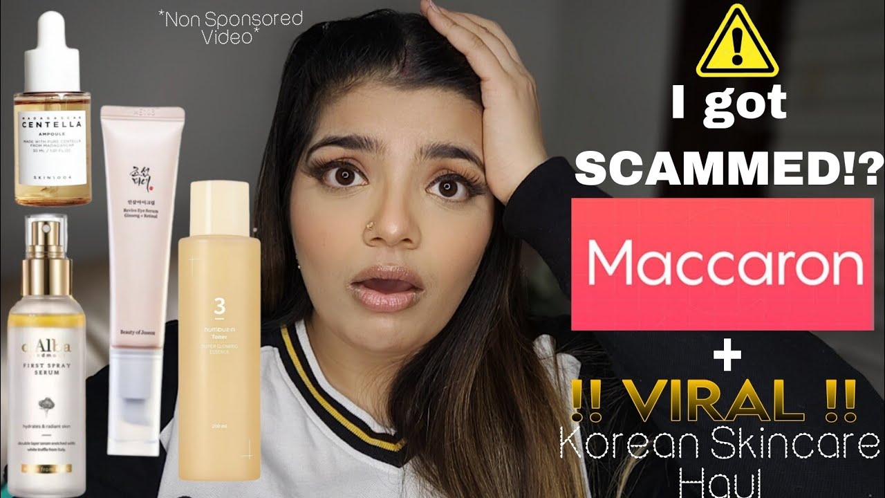 ⚠️I got SCAMMED from @Maccaron !?? + VIRAL Korean Skincare Haul | Priya Sharma