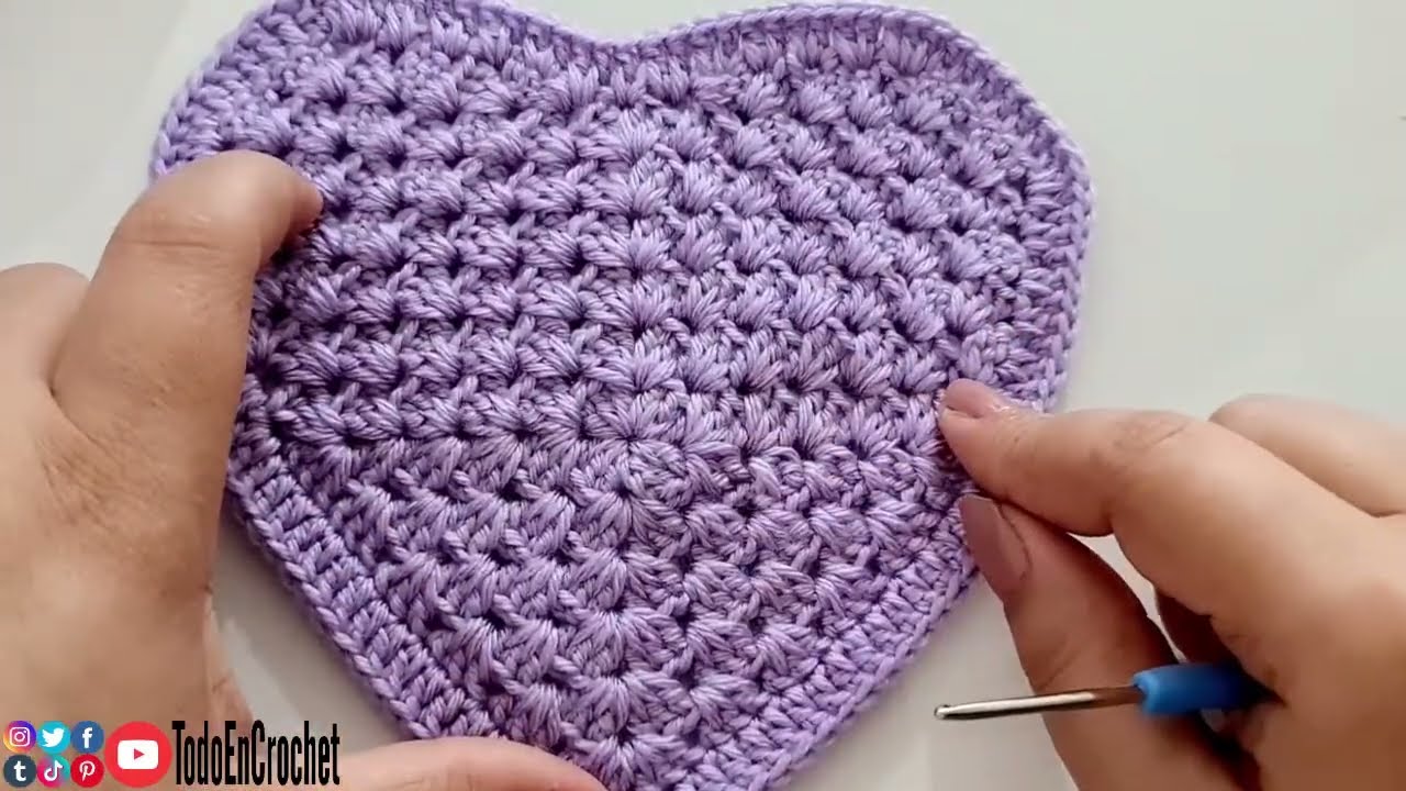 corazones a Crochet individuales posavasos portavasos