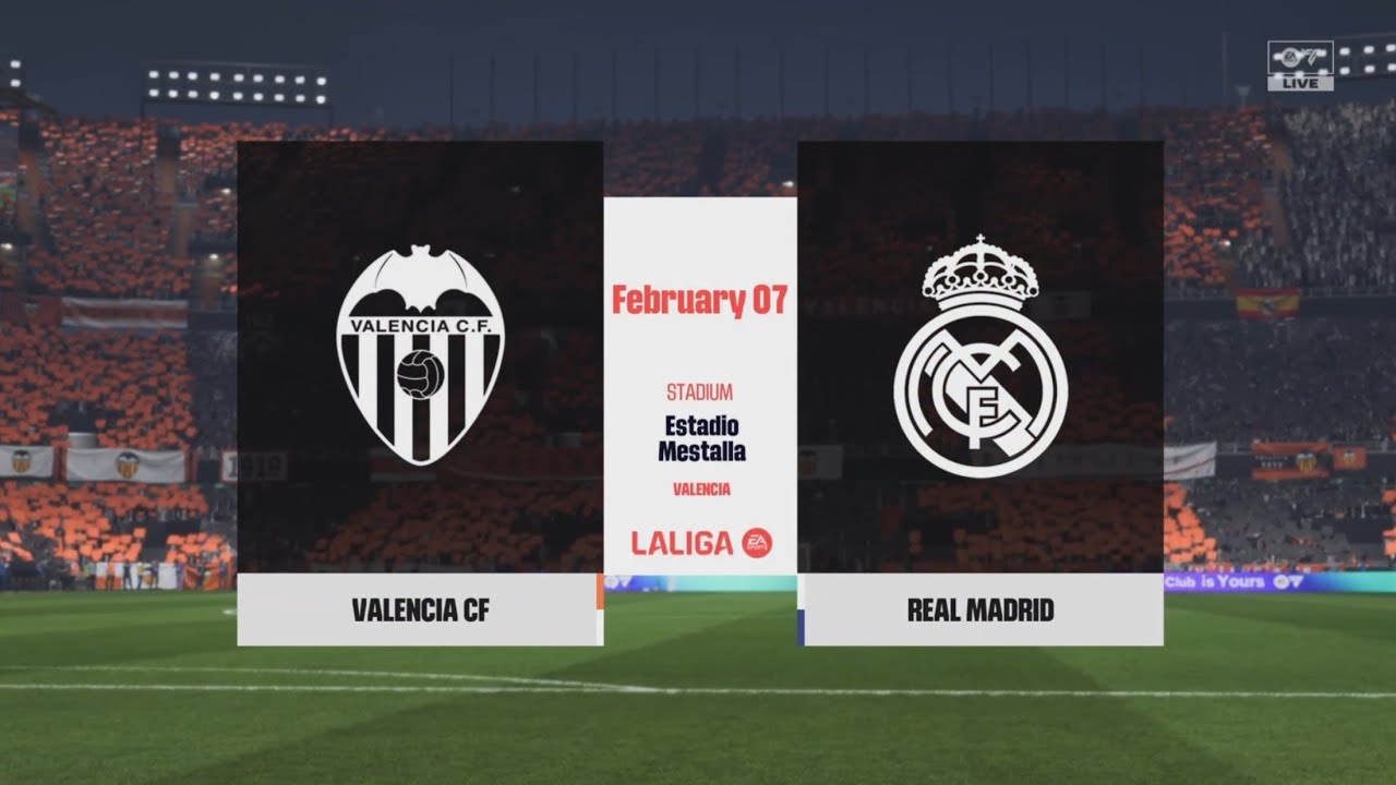 EA Sports FC 26: Valencia vs Real Madrid (La Liga) (PS5 slim)