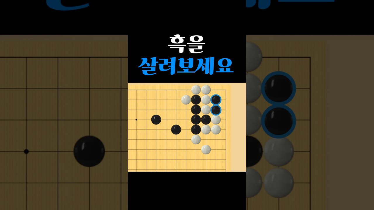 쉬운 바둑 사활 - 기깔나는 묘수가 필요합니다!