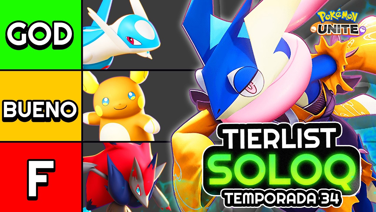 🔥 TOP MEJORES Pok&eacute;mon para SOLOQ | Tier List Pok&eacute;mon Unite
