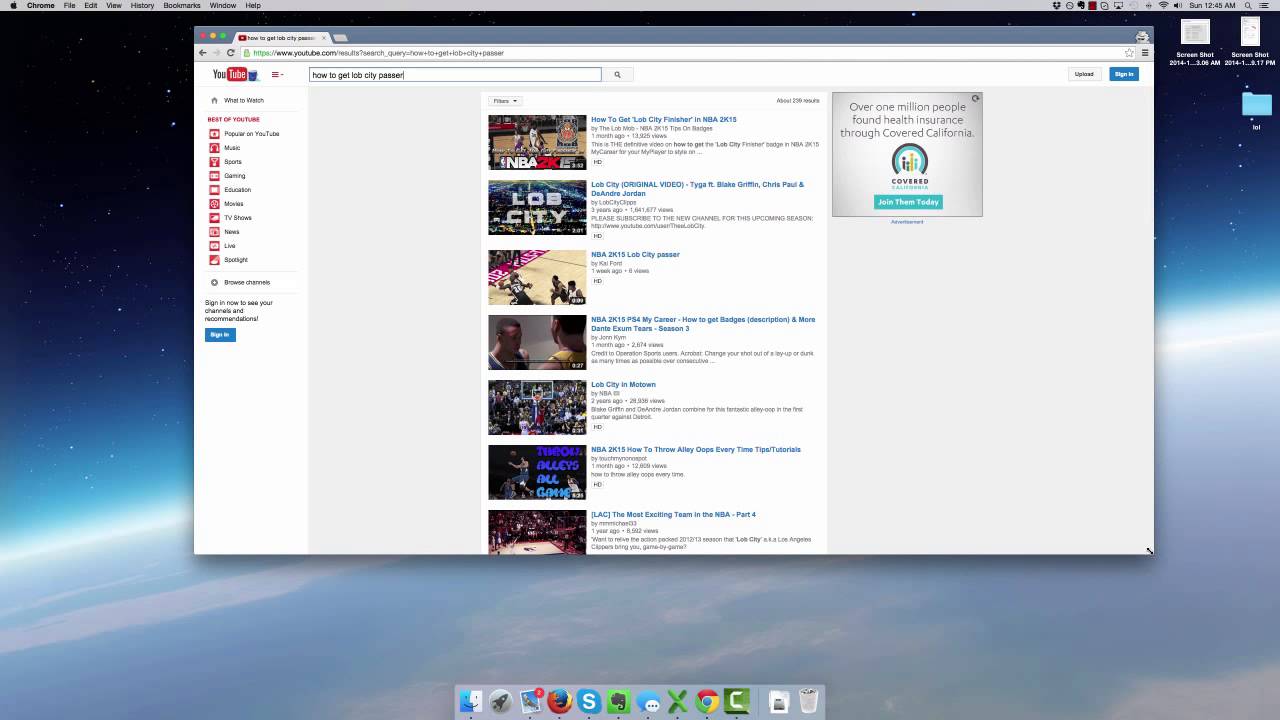 How to get Lob City Passer Badge in NBA 2K15 Tutorial?