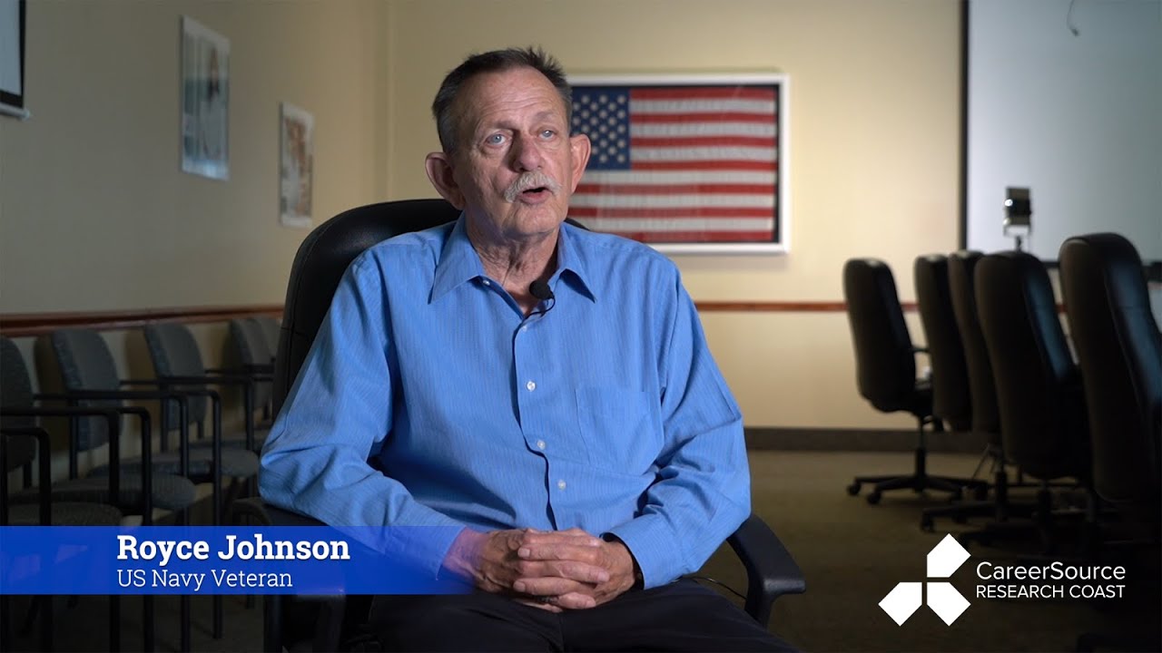 US Navy veteran, Royce Johnson, shares his CareerSource Research Coast experience.