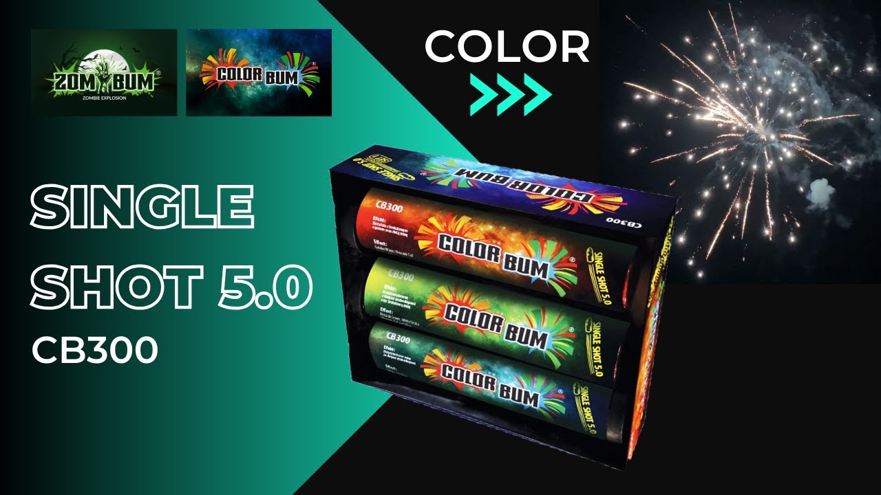 Single Shot 5.0 Zom Bum Color Bum 3pcs 50mm CB300