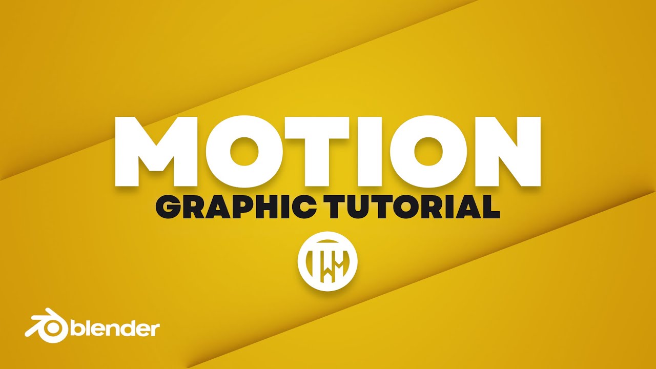 Animated Motion Graphic Background - Blender Tutorial