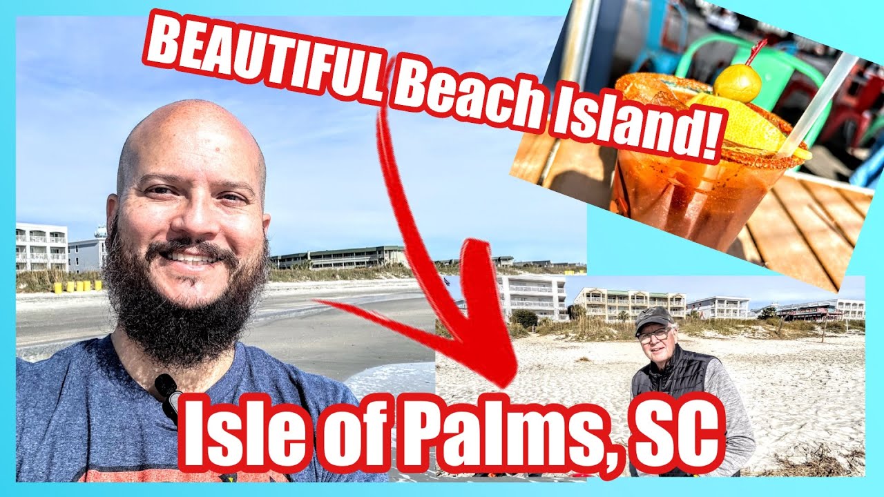 BEAUTIFUL Isle of Palms 🌴 SC #isleofpalms #charleston #mountpleasant #beach #ocean #drink #coast