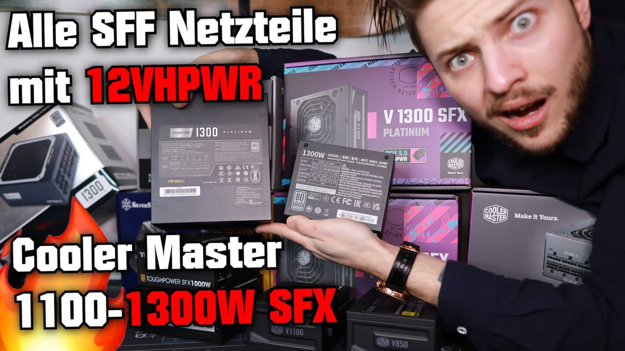 Alle SFF Netzteile mit 12VHPWR 🔥 Cooler Master 850-1100-1300W SFX Next-Gen Anschluss zum Nachrüsten!