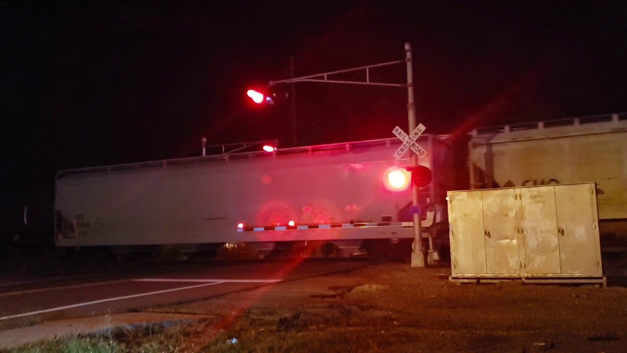 CSX freight leaves downtown with slack action