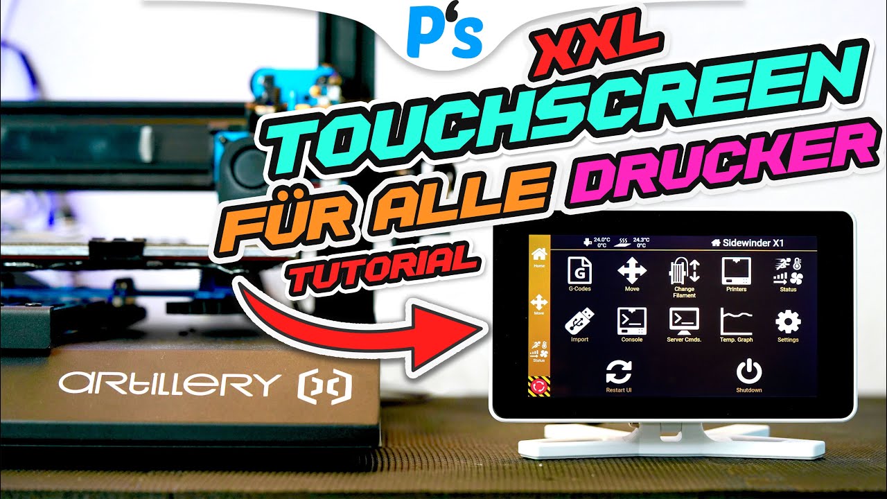 RIESIGER TOUCHSCREEN für JEDEN 3D DRUCKER [TUTORIAL / Anleitung / Repetier Server/ Raspberry Pi 3+4]