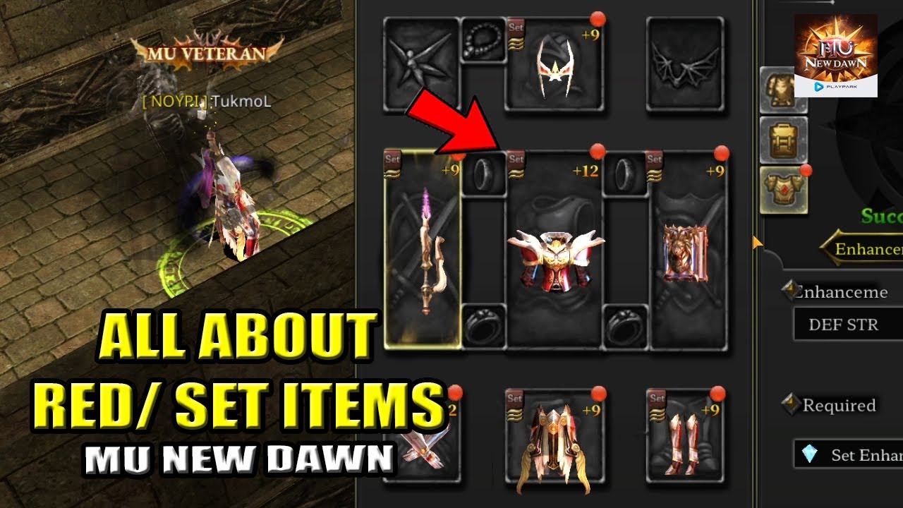 Red items/ Set items - MU New Dawn