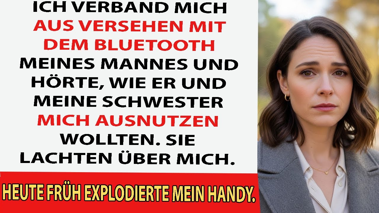 Durch sein Truck-Bluetooth hörte ich, wie er Pläne mit meiner Schwester schmiedete – und ich