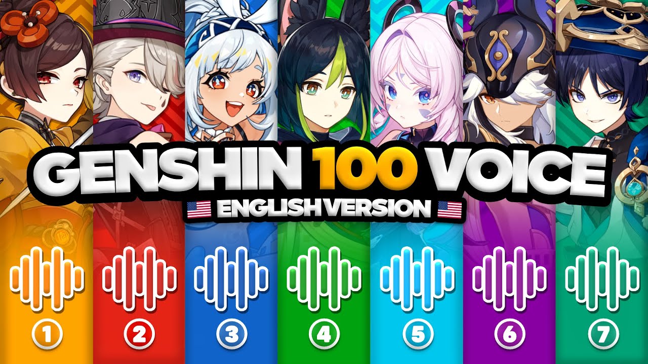 GENSHIN 100 VOICE QUIZ 🔊🔥 [АНГЛИЙСКАЯ ВЕРСИЯ]🔥 | GENSHIN IMPACT QUIZ