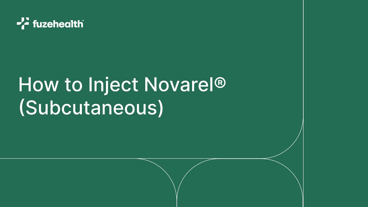 How to Inject Novarel® (Subcutaneous) from Fuze Health™