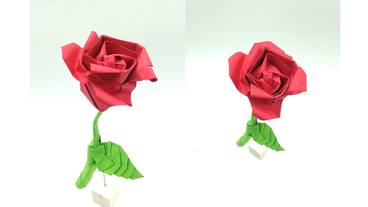 Comment faire une Rose en Origami