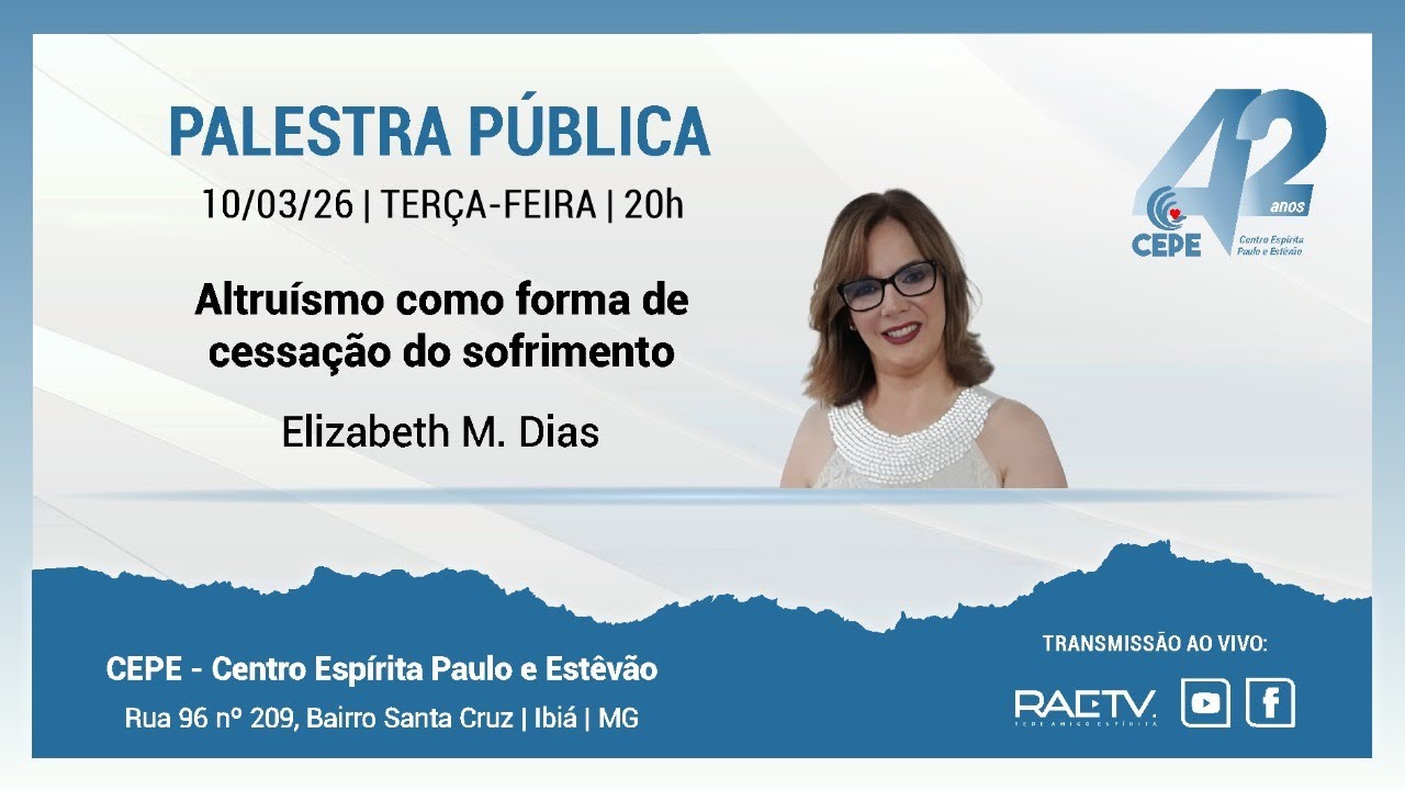 Altruísmo como forma de cessação do sofrimento | Elizabethe M Dias