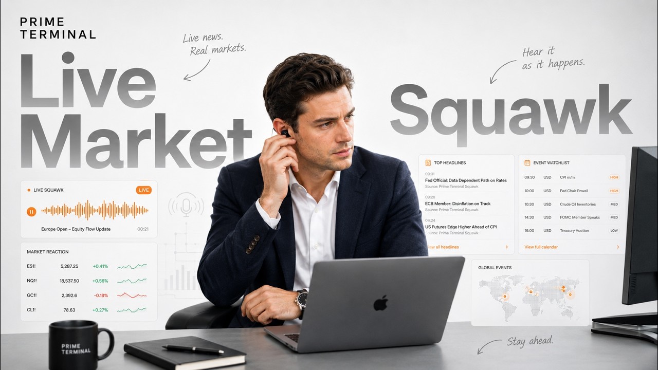How to Use Live Market Squawk in Prime Terminal