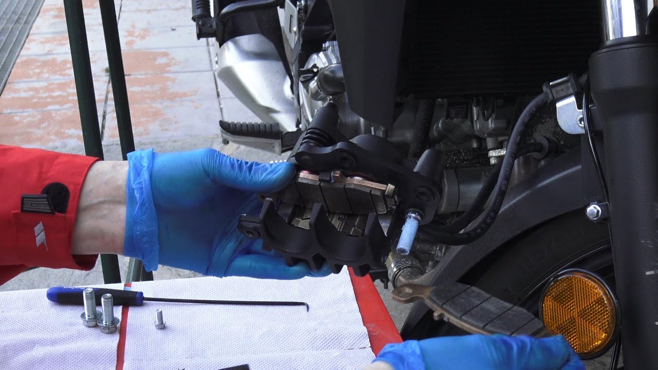 How To Replace Your Motorcycle Front Brake Pads | Dr Vstrom Brake Series