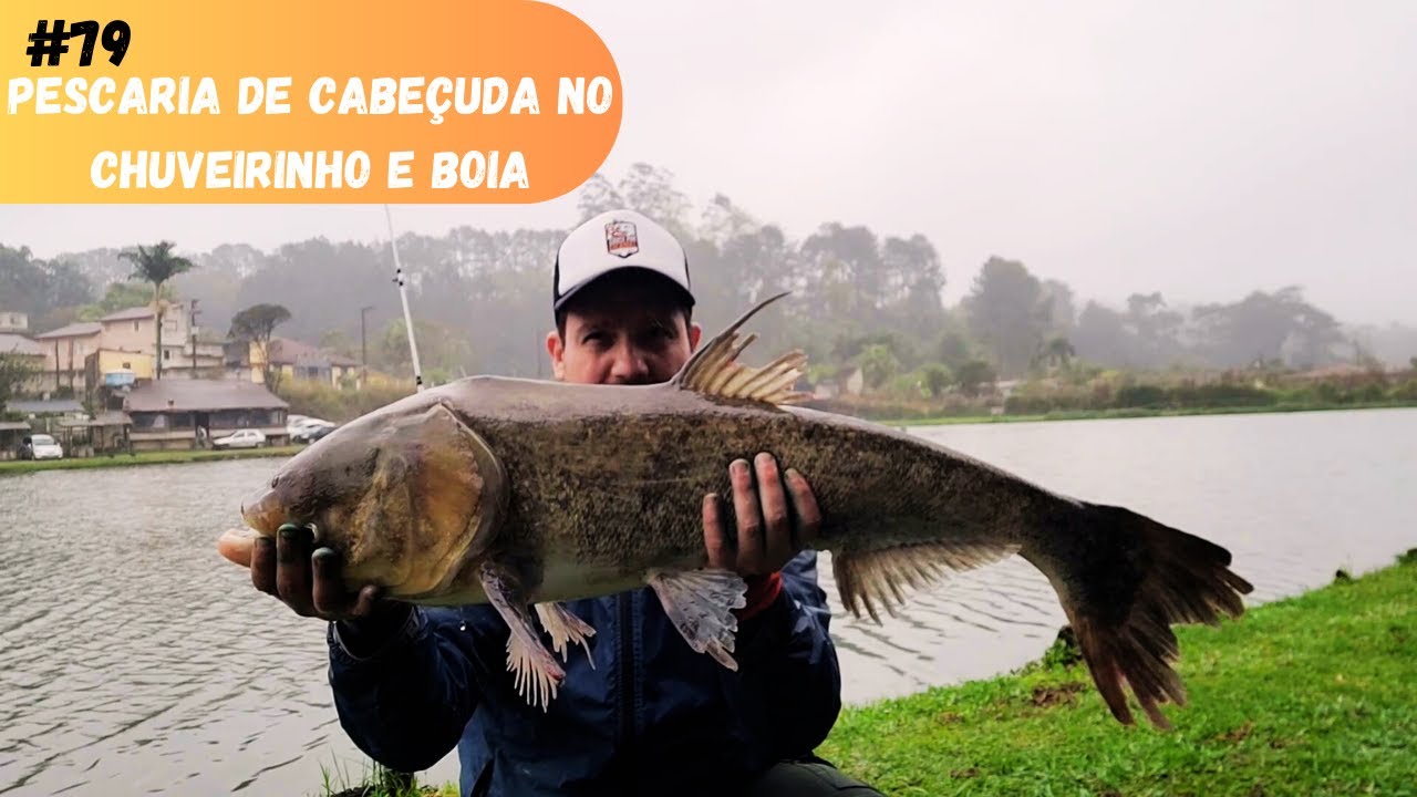 Pescaria produtiva de cabe&ccedil;uda com chuveirinho e boia - Pesqueiro dos amigos