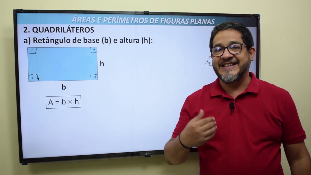 MATEM&Aacute;TICA - &Aacute;REAS E PER&Iacute;METROS DE FIGURAS PLANAS - AULA-01