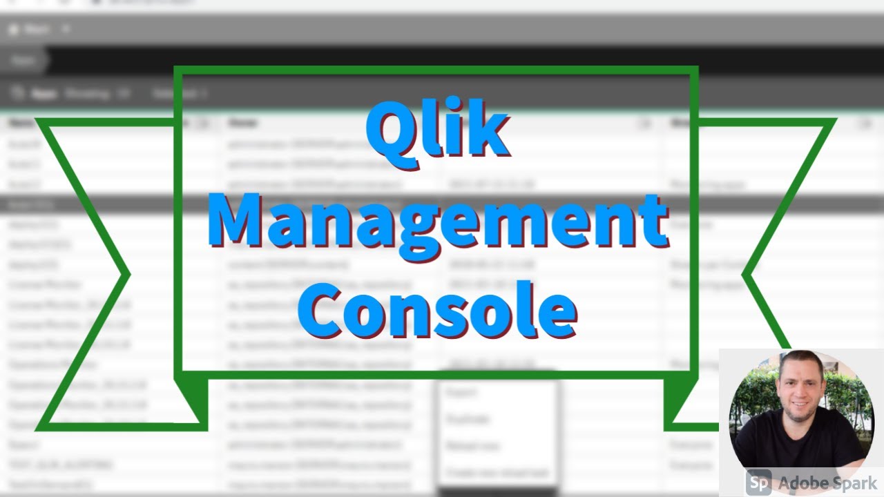 QlikSense Management Console (QMC)